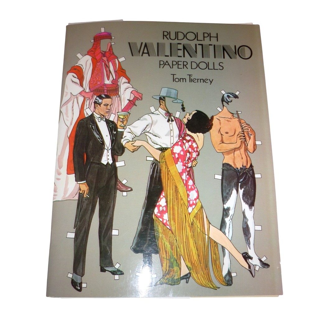 Rudolph‎ Valentino Paper Dolls Tom Tierney Dover Publications 1979 Vintage Book